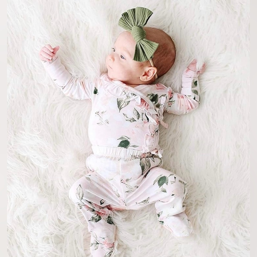 Posh Peanut Kimono set 0-3 months ago